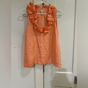 J.Crew ruffled top size 6